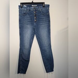 Whetherly Jeans Cooper High Rise Skinny Button Fly Sz 28 W007pb1